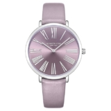 Kenneth Cole Quartz Analog Purple Dial Purple Leather Strap Watch for Women-KCWLA0027302LD