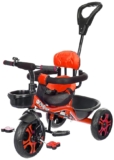 KOXTONS Tricycle for Kids with Comfy Seat – The Parent’s Choice for 1-5 Years Old, 30kg Max, Luxurious & Durable Trike. Advanced Parental Control Handle and Safety Belt, Red
