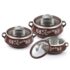 CELLO Stack Lock Fridge Storage Container Set of 6, BPA Free Air tight Kitchen Container Set, Multipurpose Storage Jar for Dry Food, Pulses, Spice (900ml + 450ml + 1300ml) x 2 Each, Maroon