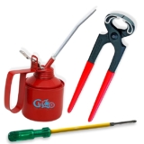 GIZMO Hand Tool Kit For Home; Tool Kit For Home Use Multipurpose With 2-in-1 Screwdriver 6″, Pincer Plier & Oil Can 1/4 Pint; Hand Tool Kit for Repairing, DIY, Auto Repairs, Car & Bike