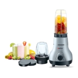 ACTIVA Easy Mix Nutri 2 Jar Mixer Grinder Powerful 500 Watt Motor | Long Lasting Shock Proof Abs Body | Heavy Duty Motor With Nano – Grinding Technology, Black come with 2 year warranty