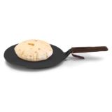 AGARO Royal Pre Seasoned Cast Iron Tawa, 26 CM Diameter, No Chemical Coating, Long Rigid Handle, Fast Heating |Induction & Gas Stove Compatible