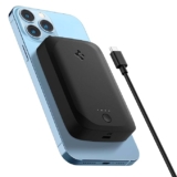 Spigen ArcHybrid MagFit 5000mAh Magsafe Power Bank – 7.5W Fast Charging Power Bank, Compatible with iPhone 17/16/15/14/13/12 Series (Type-C Cable Included) – Black
