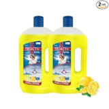 Tri-Activ Double Strong Disinfectant Floor Cleaner | Half Cap Only | 10X Cleaning with 99.9% Germ kill | Citrus Fragrance – Pack of 2 (1000ml x 2 Units)