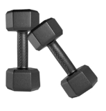 Amazon Brand – Symactive Pvc 2 Kg Fixed Dumbbells Set For Full Body Workout (Set Of 2, 1 Kg)