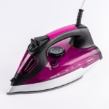 Pigeon by Stovekraft Satin Steam Iron For Clothes | 2400 Watt Instant Heat with Spray (PURPLE) | Ceramic Base Plate with GlideTech | Anti Drip | HyperBurst & Vertical Steam| Self-Clean| 1.7M Long Cord