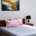 Bombay Dyeing Vista 144 TC Microfiber White Queen Size Bedsheet with 2 Pillow Covers