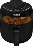 Havells Air Fryer Prolife Crystal | See-Through Window |85% Less Oil | 5L Pan |8 Presets Menu | Auto Restart | Touch Screen |Digital Display |Dehydrator Mode |1500 Watt & 2 Year Manufacturer Warranty