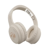 ZEBRONICS Aeon Wireless Over Ear Headphone with 110H Battery Backup, Supports Bluetooth & Aux, Gaming Mode, Enc, Dual Pairing, Rapid Charging (Beige)