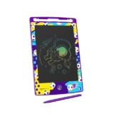 amazon basics Writing Tablet with 8.5-inch rainbow colour LCD screen and Stylus Pen for Kids & Adults (Purple)