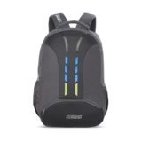 American Tourister Martt+ 01, 28L Laptop Backpack, Office Bag, Backpack Bag For Man and Women With Rain Cover, Ergo Back and Air Groove, Grey