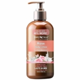 Drontika Wild & Pure Rose & Milk Moisturizing Body Lotion With Germ Shield| Infused With Rose & Geranium Oil| Daily Use Hand & Body Lotion With Vitamin C & B3 For Women(Pack Of 1 (500ml.), Rose)