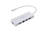 ASUS OS200 USB-C DONGLE with Two USB 3.0 Ports, Gigabit Ethernet Port, HDMI and VGA, Support with Windows 10 OS & Above, Not Compatible with Mac OS, White
