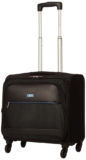 VIP Beta 46Cm Polyester 4W Black Business Overnighter Trolley Bag with Spinner Wheels, Extra Small