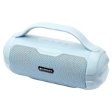 ZEBRONICS Sound Feast 40 Portable Bluetooth Speaker, 8 Watts, Dual 5.2cm Drivers, Passive Radiator, Upto 10 Hours Playback, BTv5.3 | USB | mSD |TWS, Call Function, Deep Bass (Sky Blue)