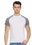Red Tape Men White/Charcoal Melange T-Shirt