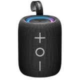Tribit StormBox Mini 12W 5.4 Bluetooth Wireless Speaker,360°Surround Sound,Built-in XBass,LED Lights,12H Playtime,IPX7 Waterproof,TWS Pairing,Type-C,Portable for Home/Outdoor/Travel Black