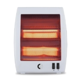 CG Norris 800W 2Q Quartz Room Heater | 2 Heat Settings | Tip Over Safety Switch | Noiseless Operation | Ideal for Rooms up to 150 sqft | White