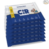 CIR Soft Body Cleansing Wet Bed Bath Wipes for Adults | Body Sponging | Extra Large, 10 Wipes/Pack (Pack of 7), 70 Wipes, White, One Size