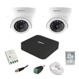 IMPACT BY HONEYWELL 2 MP Wired CCTV KIT with 4 Channel DVR I 2 Dome Cameras I 1 TB Hard Disk & Accessories I Made in India I White (I-MKIT4CH-4_HI)