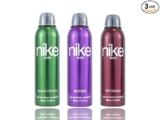 Nike Unisex Black Pepper + Incense + Patchouli Fresh Spray Deodorant For Man – Pack Of 3 (200Ml Each), 3 Count