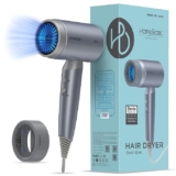 HOMEBASIC 5-Minute Fast Hair Dryer| Hot/Cold Air Blower 3 Speed Level | 2000W/ 20000 RPM | Precise Air Flow 360° Concentrator Nozzle | Overheat Protection LED Temperature Monitoring for Men and Women