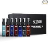 Beardo Legendary 7 Assorted Perfume Gift Set for Men 7X8ml with Long Lasting Fragrances | Travel Pack with Mariner Whisky Smoke Dark Side God Father Tsunami & Black Musk | Christmas gift for men | Gift for men