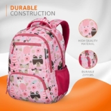Amazon Basics 26 L School Backpack for Boys & Girls | 4 Compartments with Durable Zippers and Back Padding | For School, Travel and Outdoors | 32 L x 18 W x 45 H cm