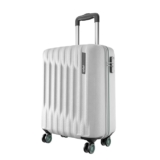 Safari Ray Neo 8 Wheels 55cm Cabin Trolley Bag, Hard Case Polycarbonate, Carry On 360 Degree Wheeling Luggage for Men & Women, Travel Bag, Suitcase for Travel, Trolley Bags for Travel, Cloud Grey