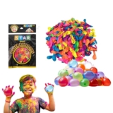 GRAPHENE Non-Toxic Vibrant Latex Colorful Holi Water Balloons Rubber 500 Pcs Multicolor pack for a Joyful Celebration Safe Eco-Friendly Rang Barse (Pack of 1)