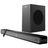 ZEBRONICS Juke BAR 9600 Dolby Atmos Soundbar, 300 Watts, Virtual 5.1 Surround, Soundbar with Quad Driver, 6.5″ Subwoofer, Bluetooth v5.3 | HDMI (ARC) | Optical | USB | AUX