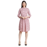 KERI PERRY Women’s Muslin Fit & Flared Knee-Length Dress
