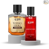 Beardo Power & Fire Combo for Men- GodFather & Whisky Smoke Firebomb Perfume for Men (50ml x 2) | Long Lasting Fragrance | Long Lasting Perfume for Men | Gift for Men | Gift for Friend