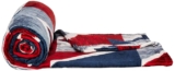 amazon basics Single Sized Plush Blanket | (180 GSM) | (Red)