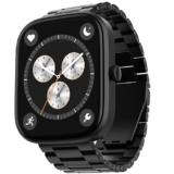 boAt Ultima Prism Smart Watch w/ 1.96″ (4.9 cm) AMOLED Display, BT Calling, 700+ Activities, Always on Display, Female Wellness, IP67 Dust, Sweat & Splash Resistance, HR & SpO2(Steel Black)