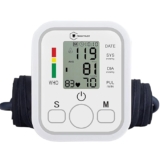 Digital Blood Pressure Monitor for Upper Arm with Large LCD Display, Hypertension Indicator, 2 User Memory (90 Readings), Pulse Rate & Heartbeat Detection – Automatic BP Machine