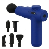 Lifelong Percussion Massage Gun | Full Body Massager for Pain Relief | Rechargeable Cordless Deep Tissue Massage Machine | 6 Specialised Heads for Use at Gym, Home & During Travel