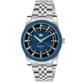 CRESTELLO Stainless Steel Chain Analog Wrist Watch for Men (Blue/Black/Silver Dial) | CR-G021