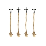 Lexton 40 Watt Rustic Lex-Rope Hanging Lamp Bulb Not Included (Multicolor, Standard) -Pack of 4