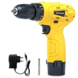 TOMAHAWK® T7386 12V Cordless Screwdriver and Drill Machine – Compact, Lightweight, Powerful – 1350 RPM – Reversible switch Multi-Torque Clutch, 10mm Keyless Chuck – 1 x1.5Ah Battery