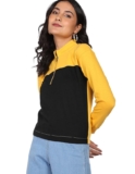 Newport Women’s Polyester Hooded and Crew Neck Regular Fit Sweatshirt (NPWWPSS20003Y06_Yellow_Medium)