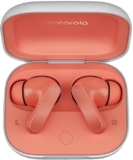 Motorola Moto Buds With Hi-Res Audio,Large 12.4Mm Driver,42 Hrs Playback&Ipx4 Rating Bluetooth In Ear Headset(Coral Peach,True Wireless)