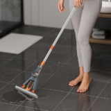 Vivela by Lifelong PVA Sponge Mop for Floor Cleaning | Super Absorbent Roller Mop with Easy Squeeze Mechanism & Extendable Stainless Steel Handle | Wet & Dry Use on Tile, Wood, Marble & Glass Floors