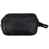 Amazon Basics 1 L Toiletry Kit & Travel Organizer | 24 cm x 9 cm x 13 cm | Zipper Closure | Lightweight & Compact | Nylon & Polyester Material | Adequate Storage for Cosmetics, Makeup, and Toiletries