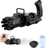 Toy Cloud Bubbles Gatling Machine 8-Hole Battery Operated Electric Gun Toy for Toddlers, Outdoor Toys for Boys and Girls – Multicolour