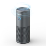 Ambrane Car Air Purifier, 4-Layer HEPA13 Filtration, Negative Ions, Activated Carbon, Removes Pollution, Virus, Dust, 2-in-1 Aroma Diffuser, Compact & Quiet, Adjustable Airflow (AeroBliss Auto, Grey)