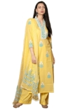 GoSriKi Women’s Rayon Viscose Printed Straight Kurta with Pant & Dupatta