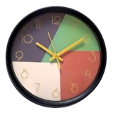 Zoliva Wall Clock 12″ Silent Quartz Decorative Latest Wall Clock Non-Ticking Classic Clock Battery Operated Round Easy to Read for Room/Home/Kitchen/Bedroom/Office/School (Green-Peach