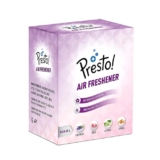 Amazon Brand – Presto! Bathroom Air Freshener Blocks For Long-Lasting Fragrance, Assorted Fragrances: Lavender, Rose, Sandal And Jasmine, Pack Of 4