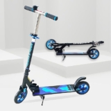 ToyMagic SwiftGlider 2 Wheeler Scooter|Non Electronic Smart Kick Scooter|Rear Brake Foldable Toy|Height Adjustable Handle|Weight Capacity Till 50kg|Birthday Gift for 3+|Made in India